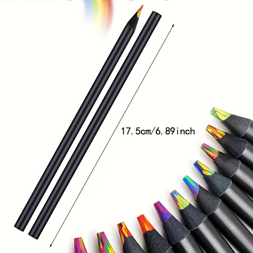 Brutfuner Juego de 5/10 lápices de colores arcoíris
