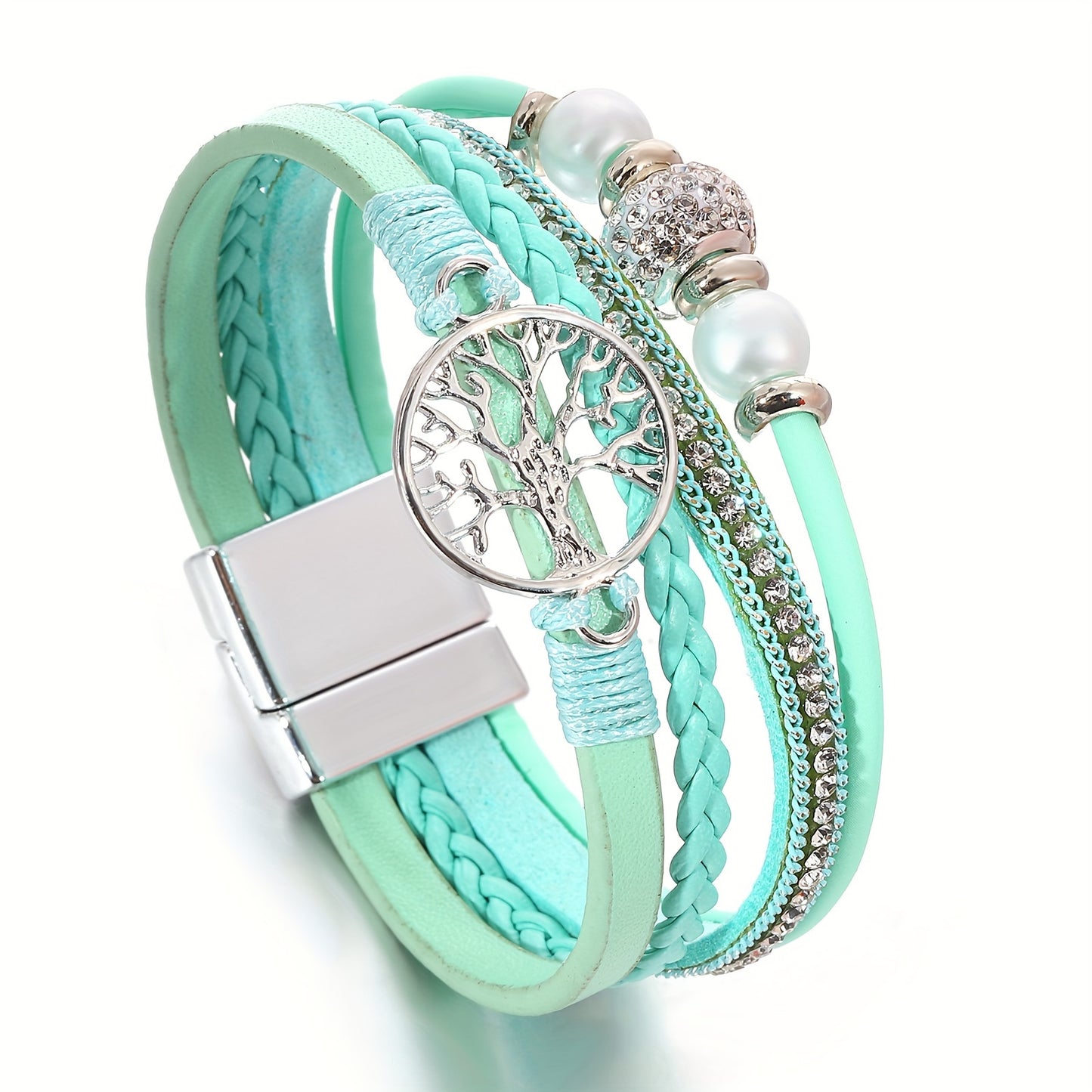 Pulsera de cuero artificial