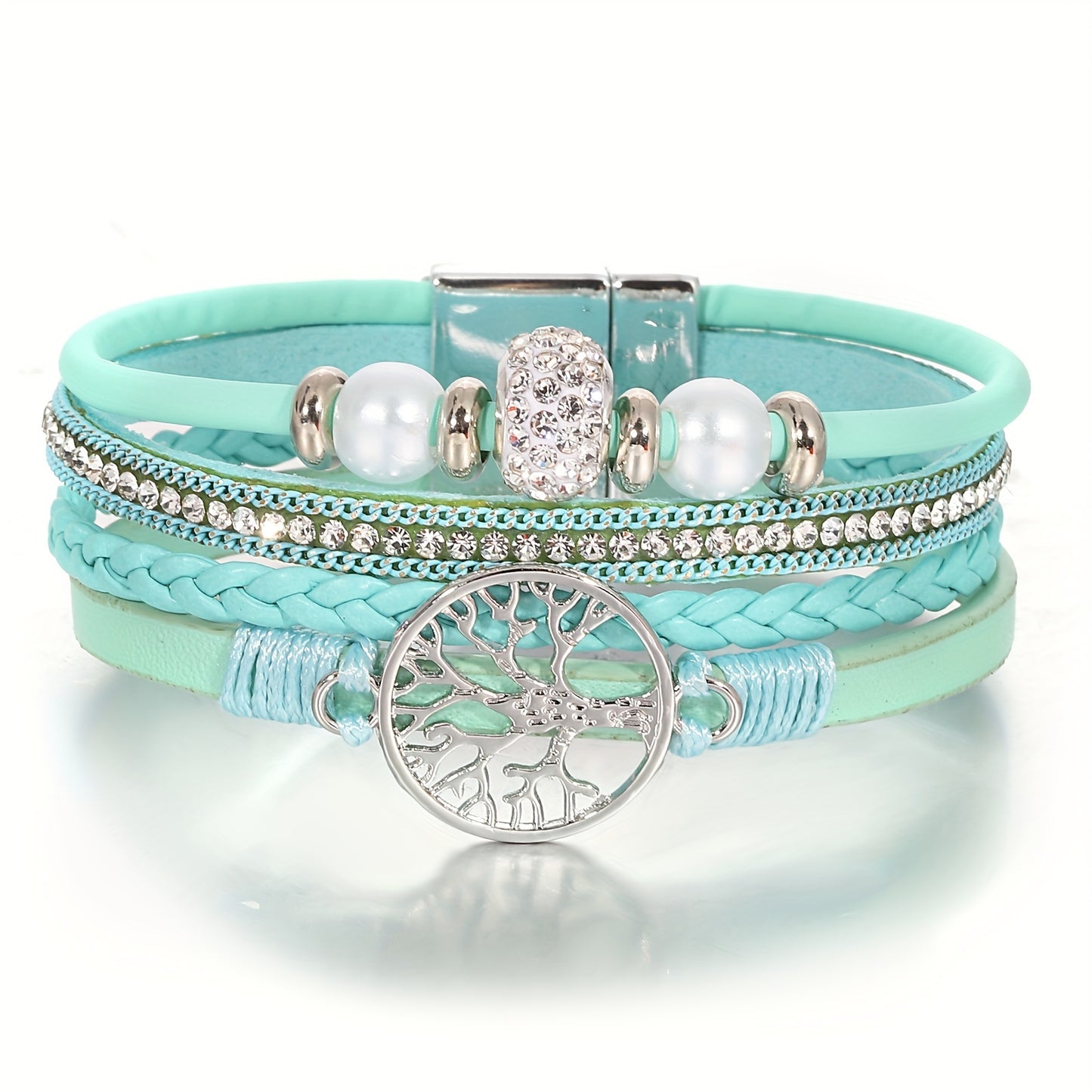 Pulsera de cuero artificial