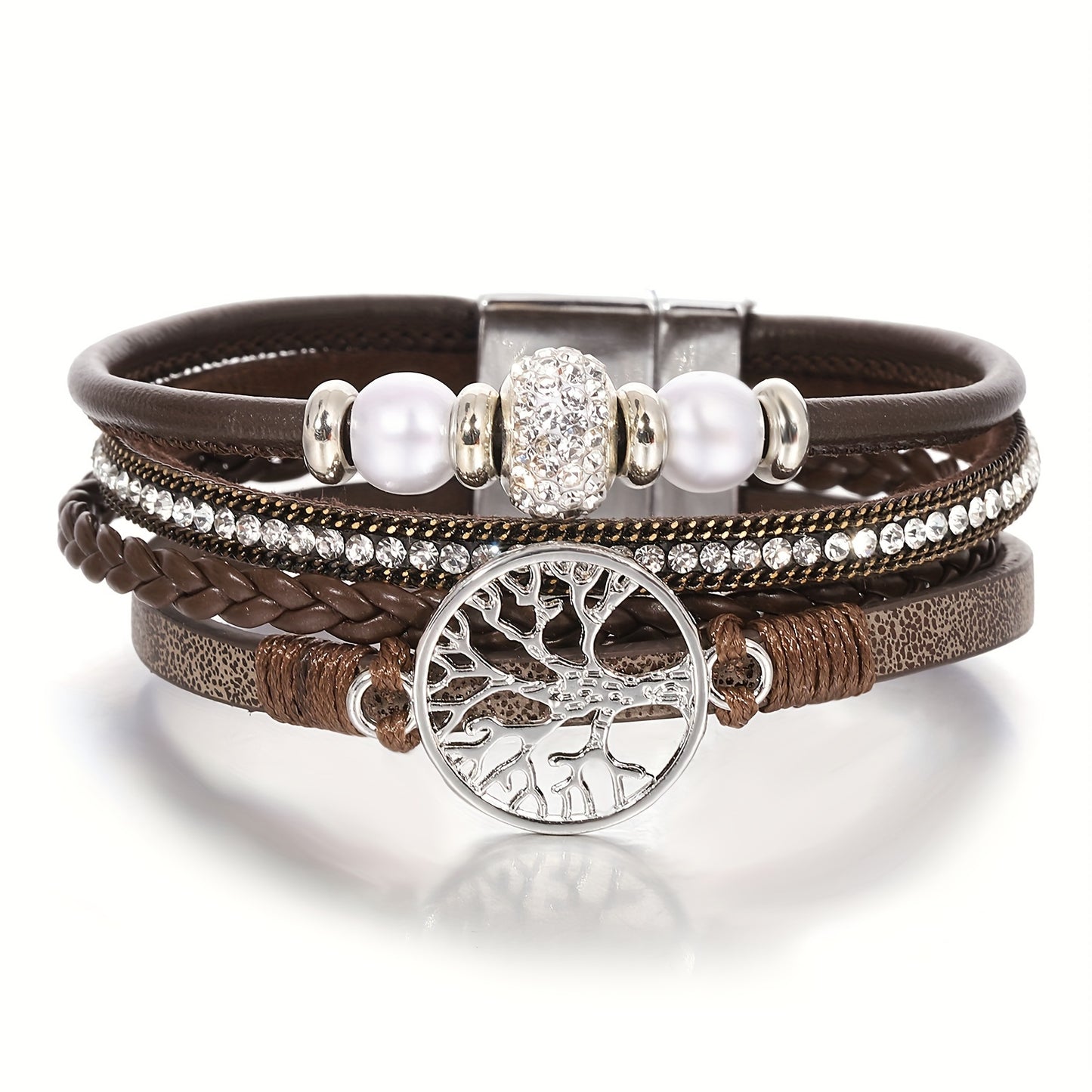 Pulsera de cuero artificial
