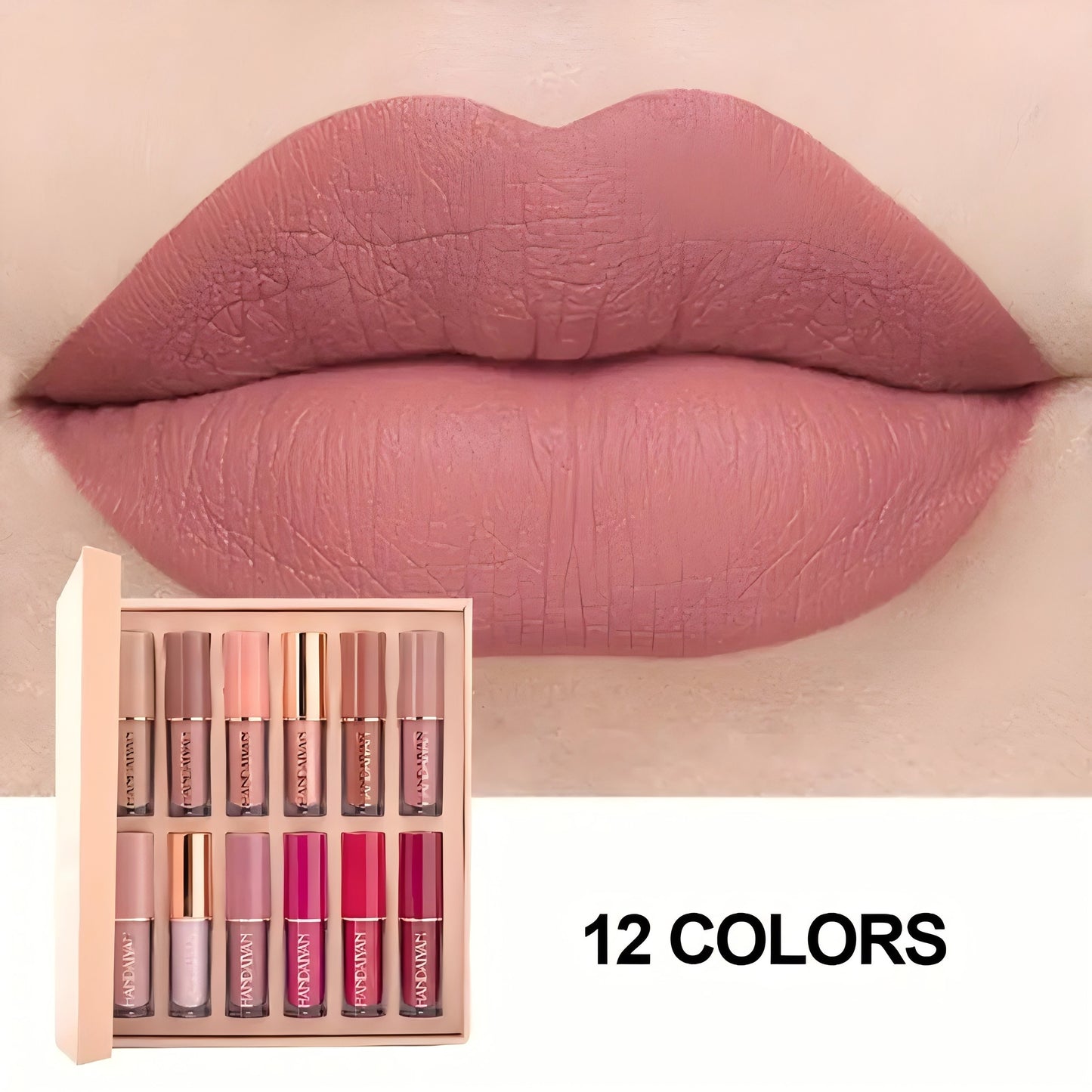 Conjunto de brillo de labios de lujo de 12 piezas