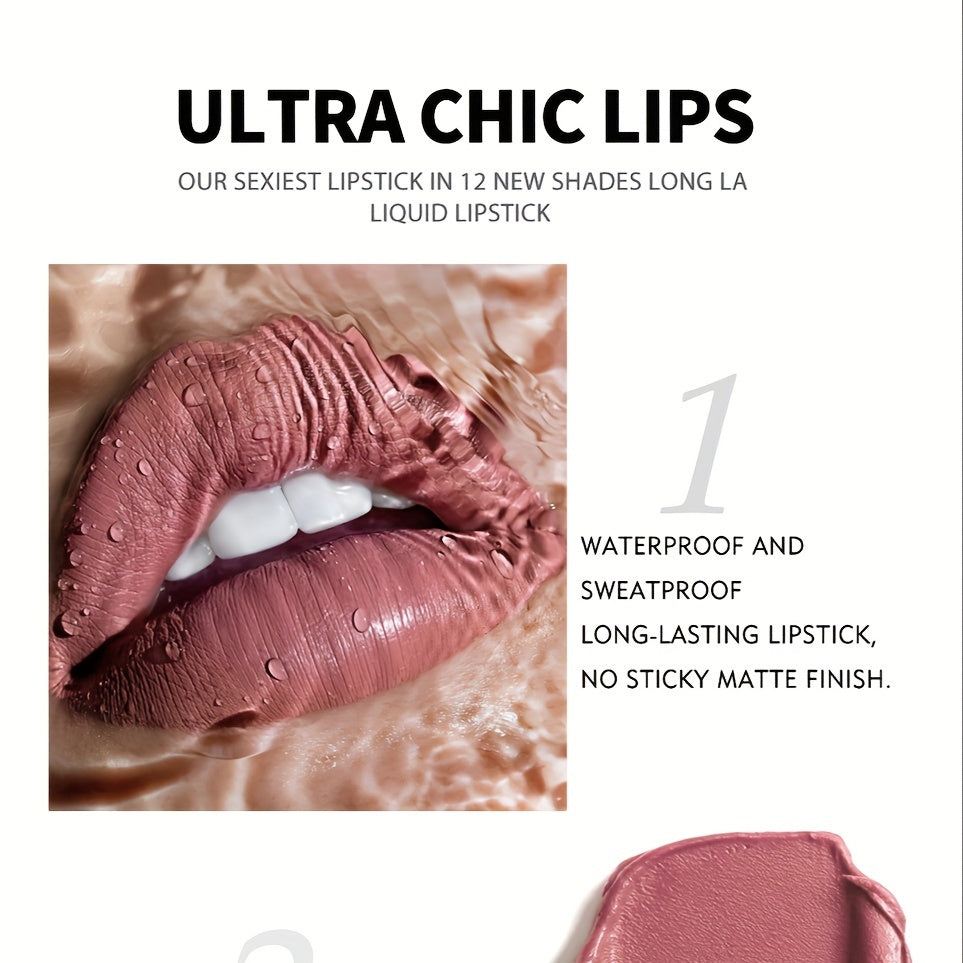 Conjunto de brillo de labios de lujo de 12 piezas