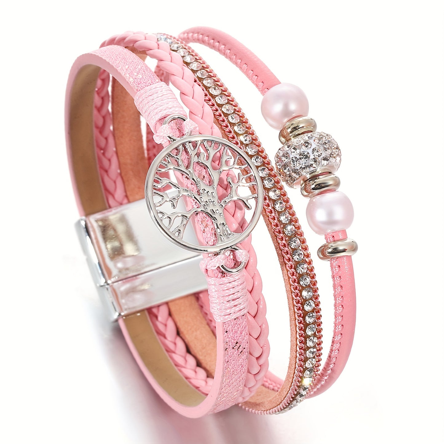 Pulsera de cuero artificial