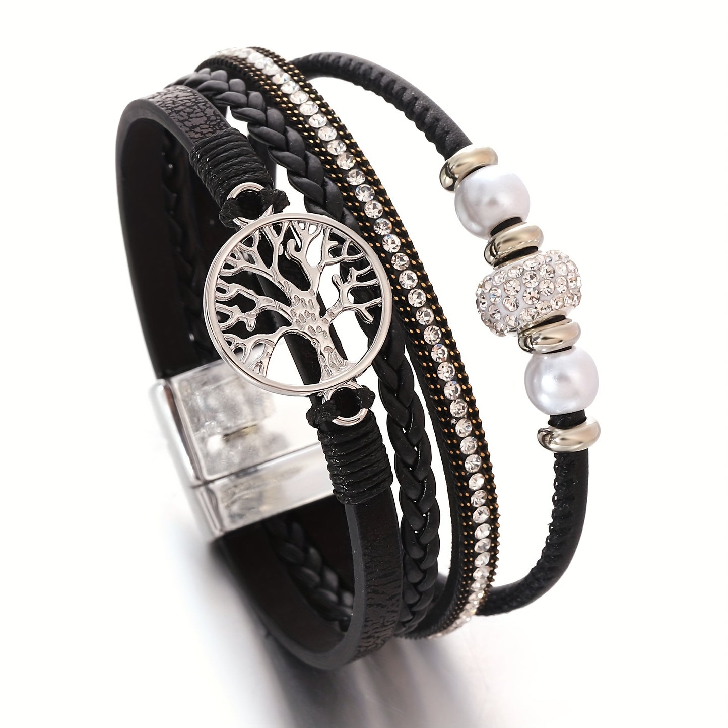 Pulsera de cuero artificial