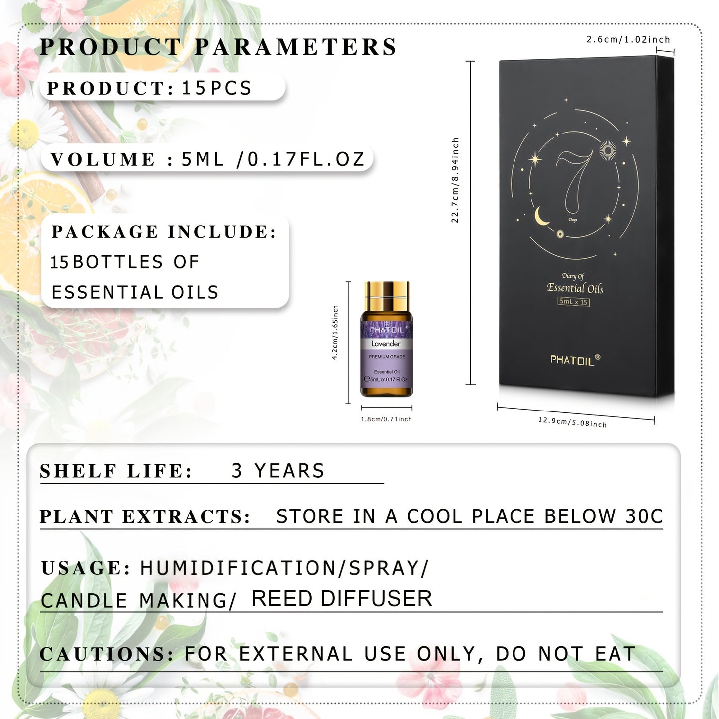Juego de aceites esenciales premium
