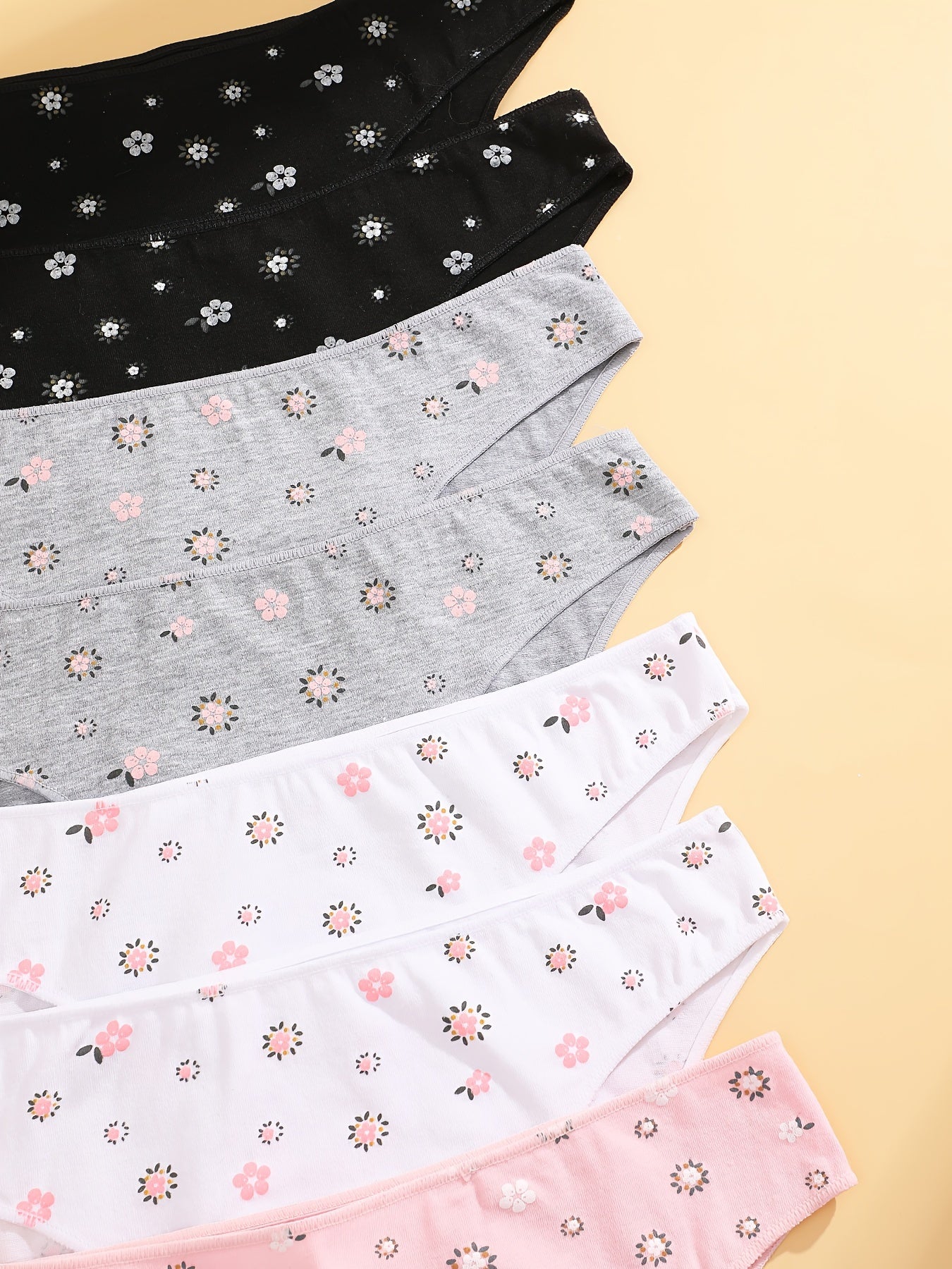 Bragas talle bajo con estampado floral