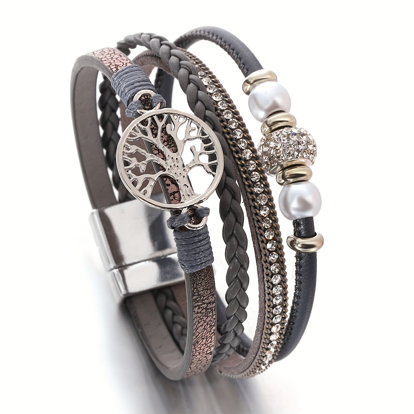 Pulsera de cuero artificial