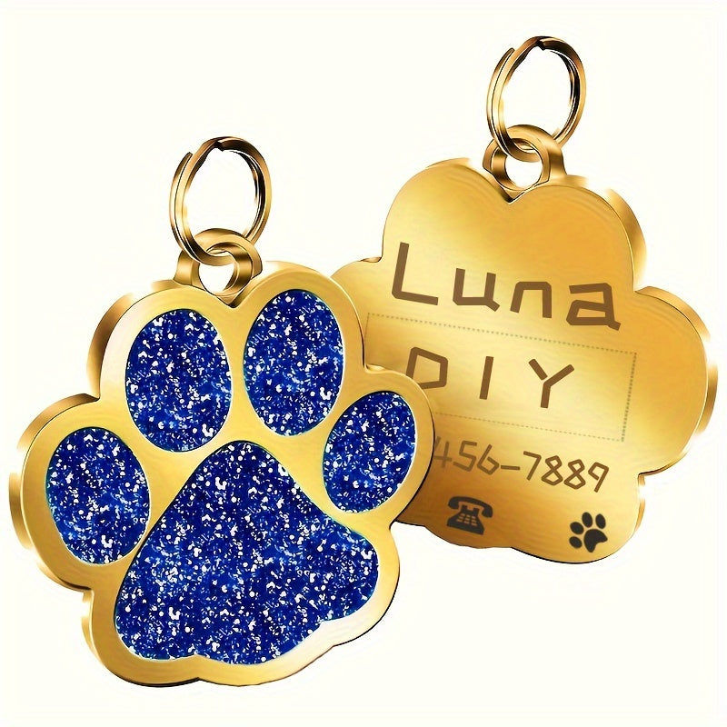 Etiquetas de identificación de perros personalizada