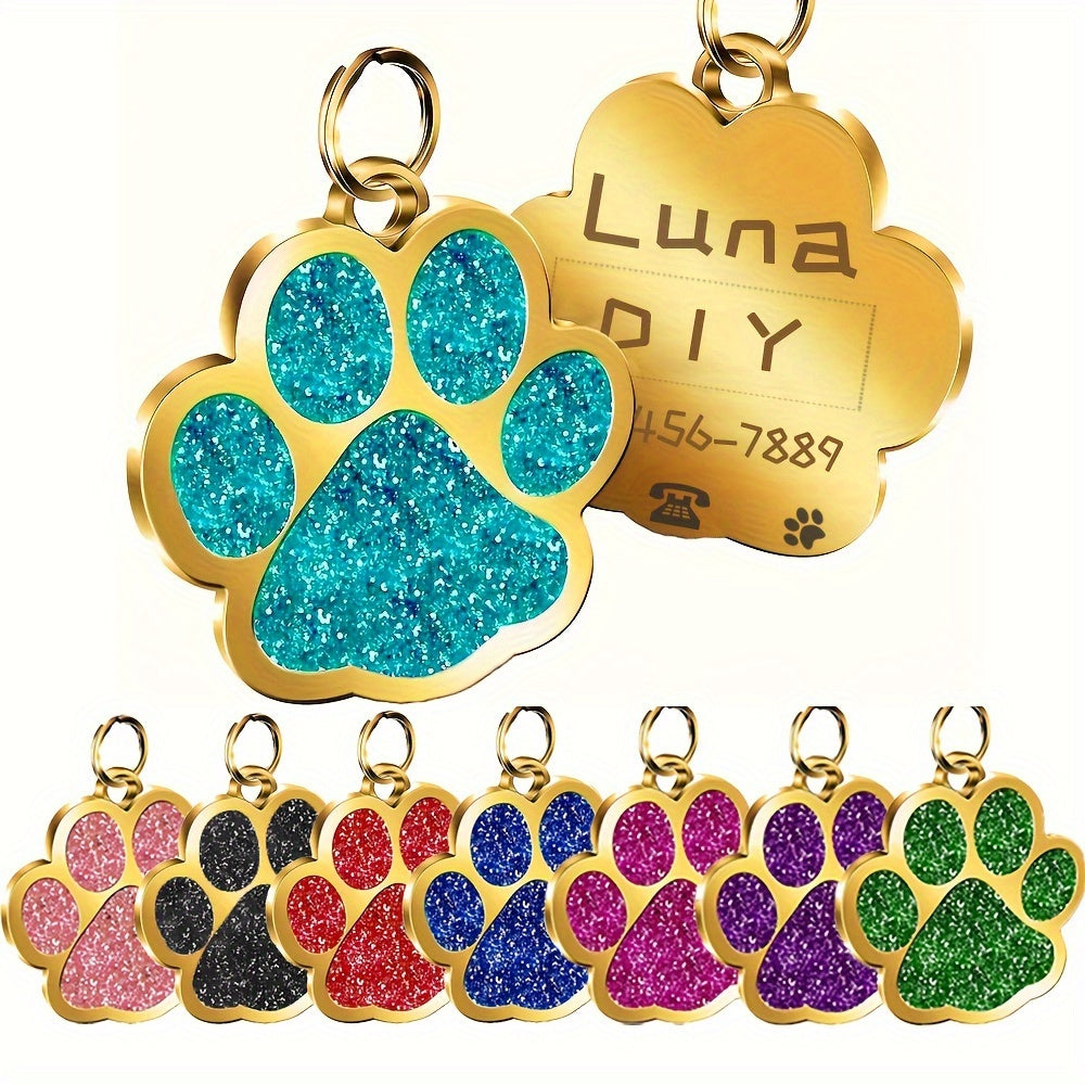 Etiquetas de identificación de perros personalizada