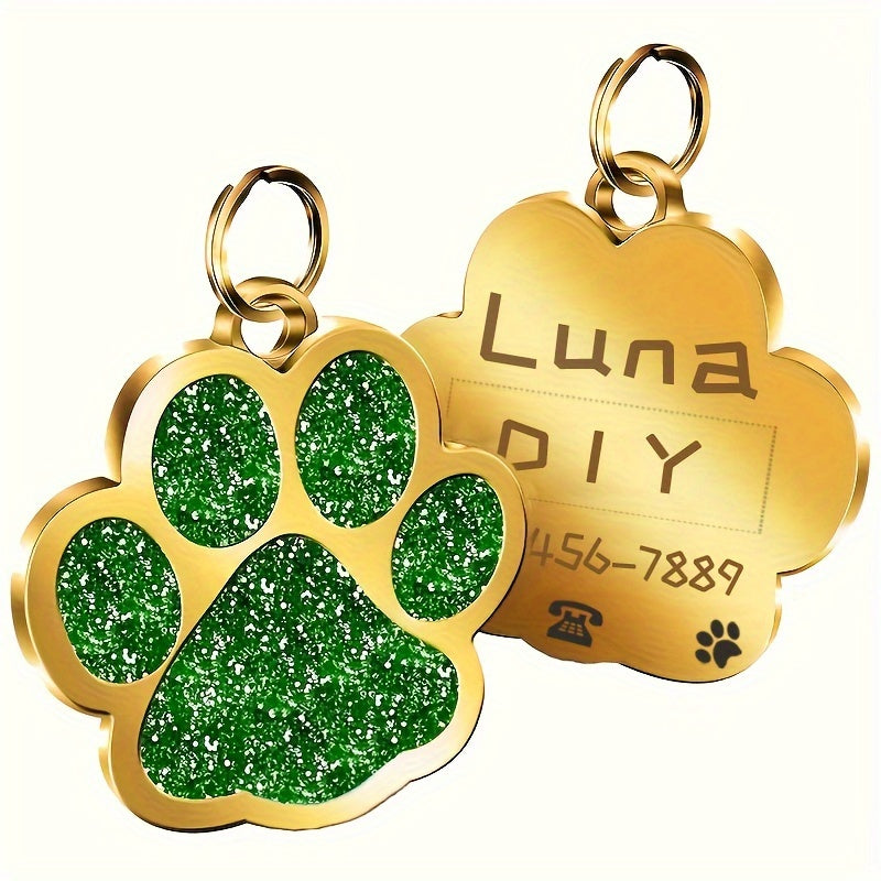 Etiquetas de identificación de perros personalizada