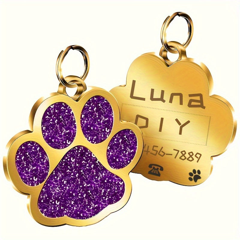 Etiquetas de identificación de perros personalizada