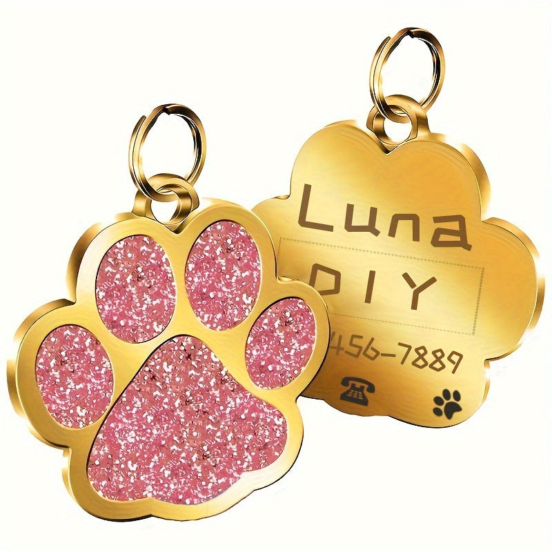 Etiquetas de identificación de perros personalizada