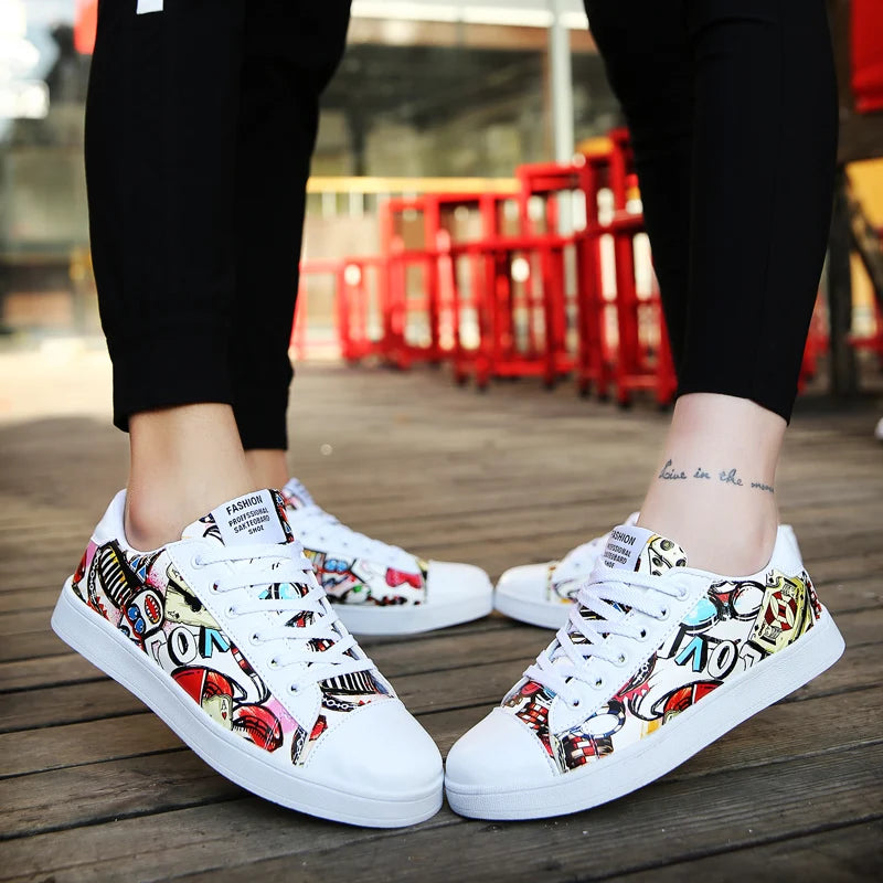 Zapatillas con grafiti