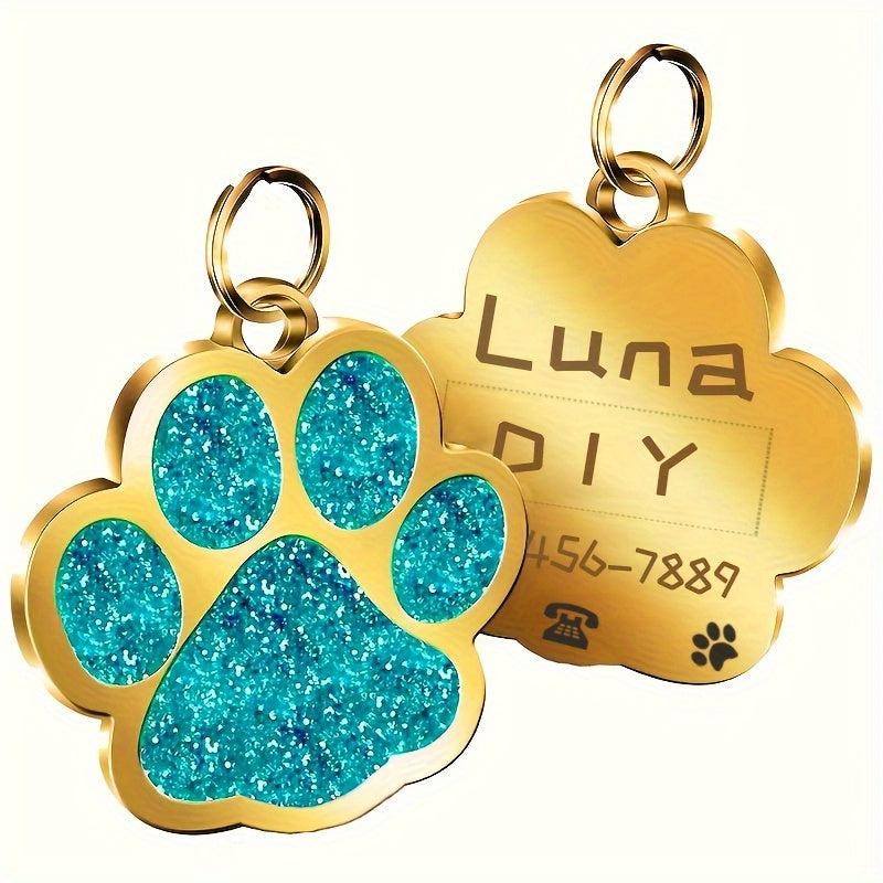 Etiquetas de identificación de perros personalizada