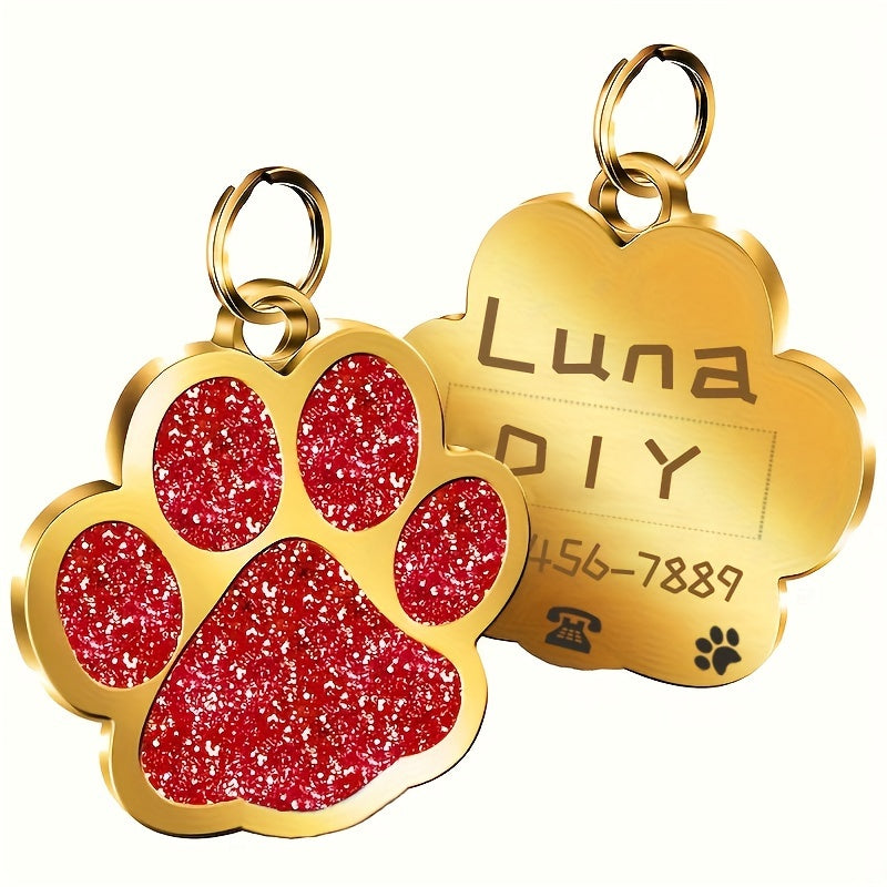 Etiquetas de identificación de perros personalizada